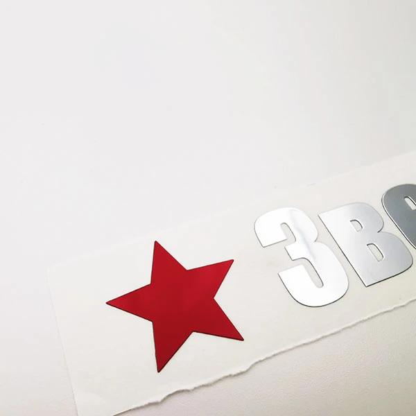 Nickel Metallic Decal Stickers