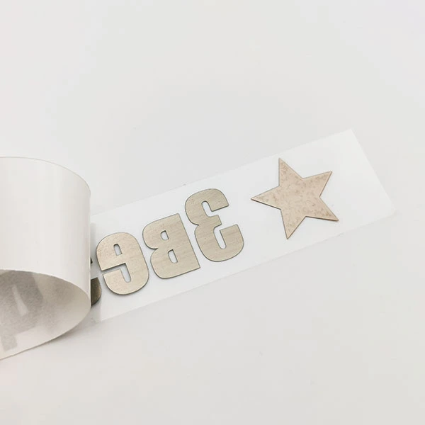 Nickel Metallic Decal Stickers