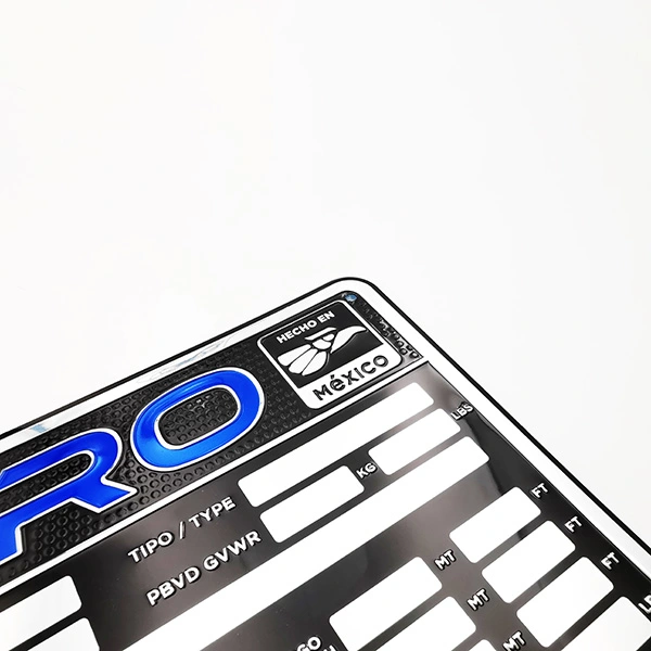 Company Brand Aluminum Label