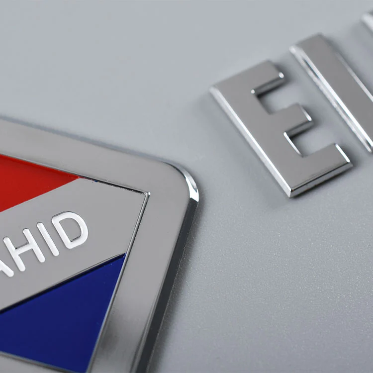 3D Metal Plate Sticker