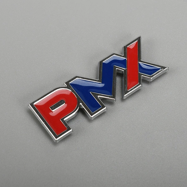Chrome emblem 3D logo sticker