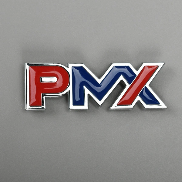 Chrome emblem 3D logo sticker