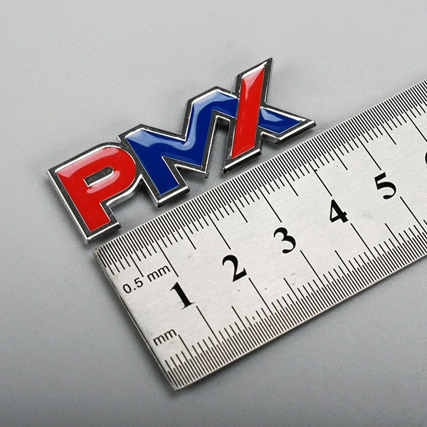 Chrome emblem 3D logo sticker
