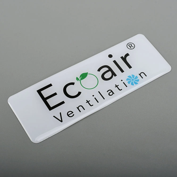 3D Logo Resin Epoxy Sticker