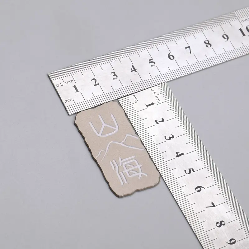 3D Brushed Electroforming Nickel Metal Label