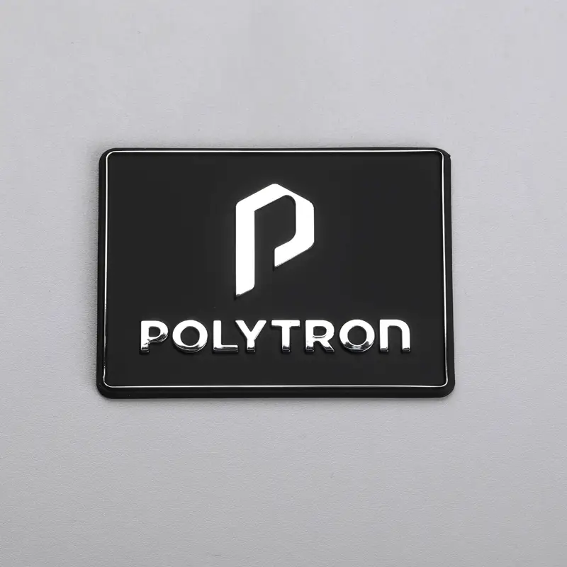 Customized 3D Electroform Logo Chrome Nickel Metal Label
