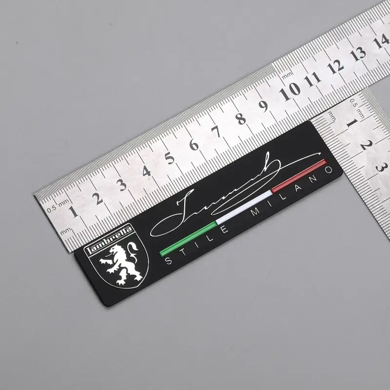 3D Metal Nickel Label