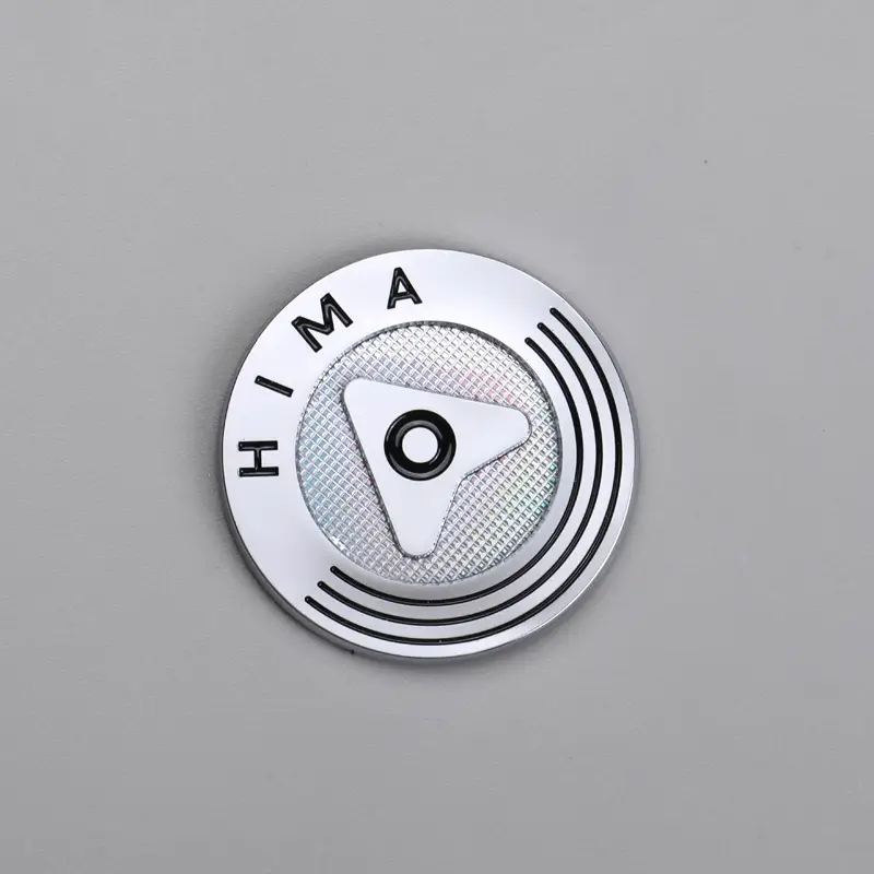 3D Metal Nickel Sticker