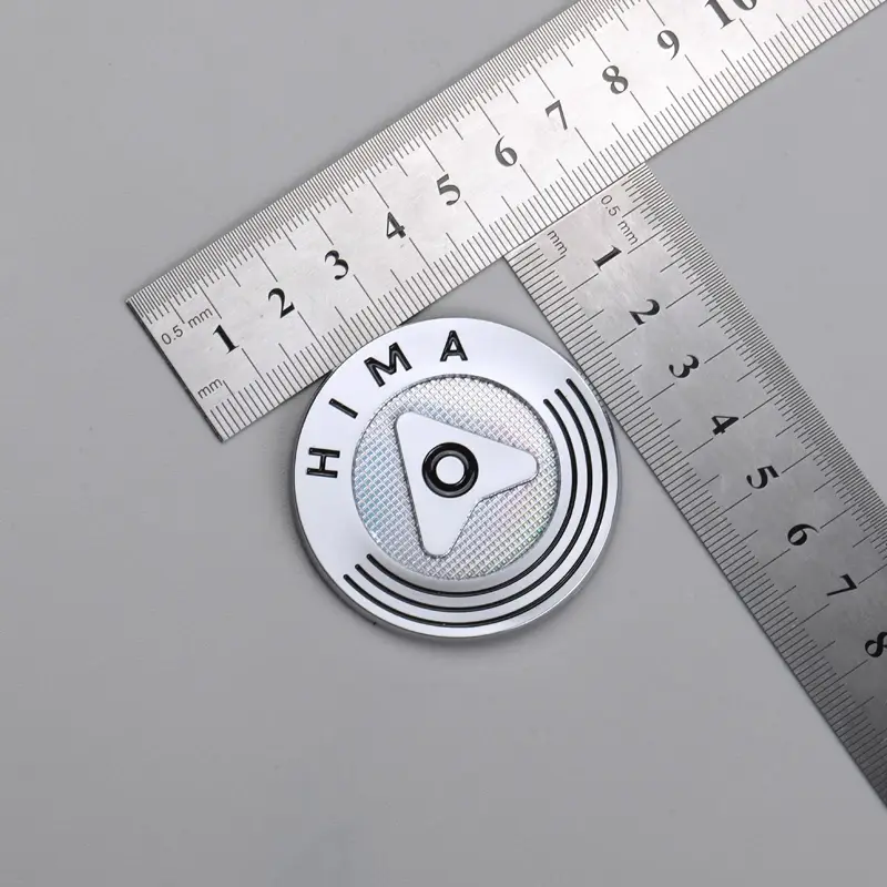3D Metal Nickel Sticker