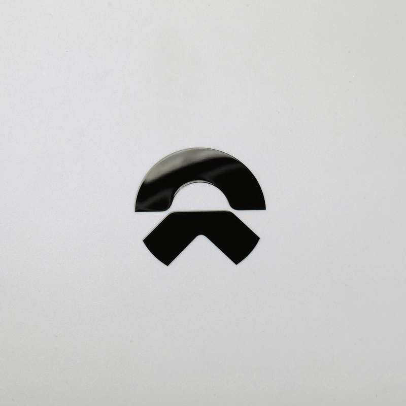 3D Nickel Sticker Chrome Black Car Emblem Logo