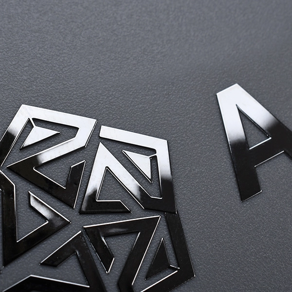 Adhesive Electroplated Nickel Label