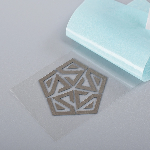Adhesive Electroplated Nickel Label