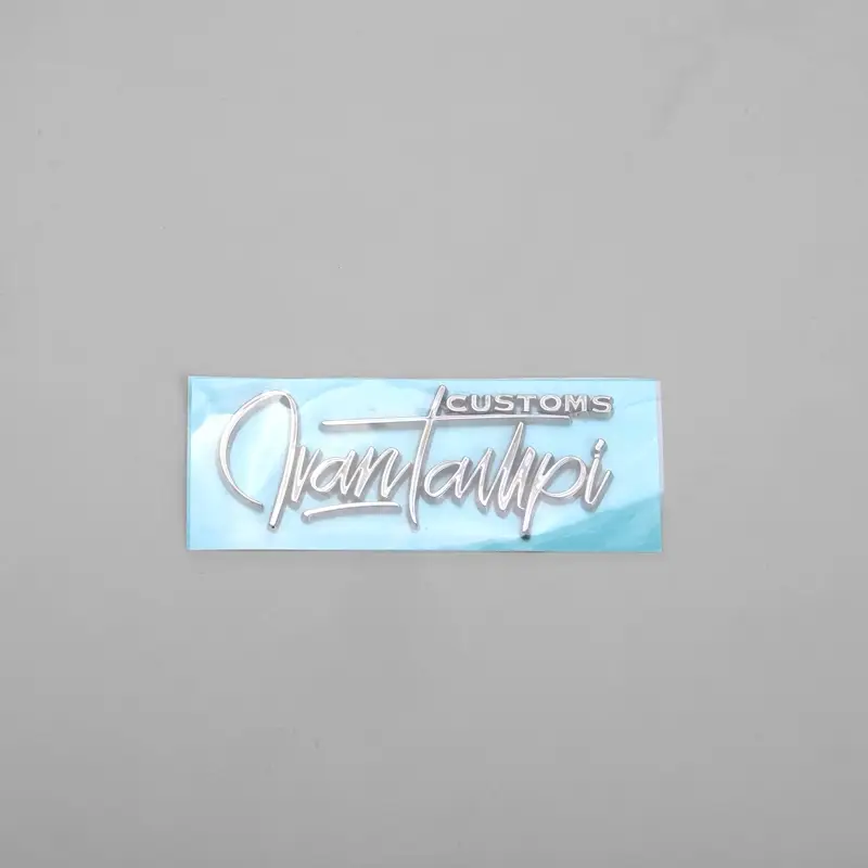 Chroming ABS sticker