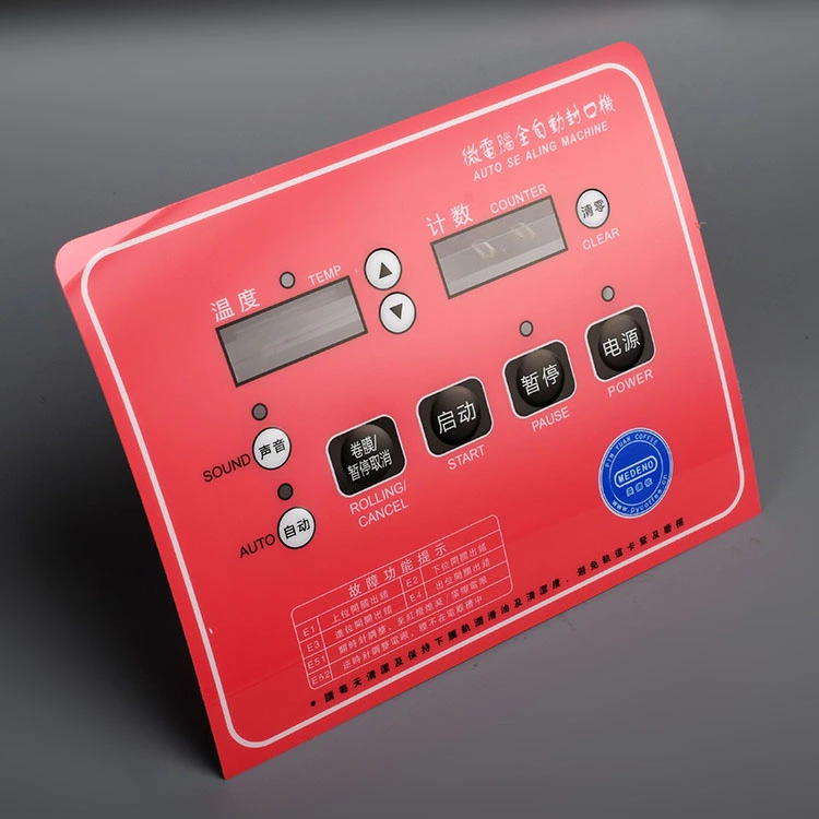 PET Control Panel with Graphic Overlay