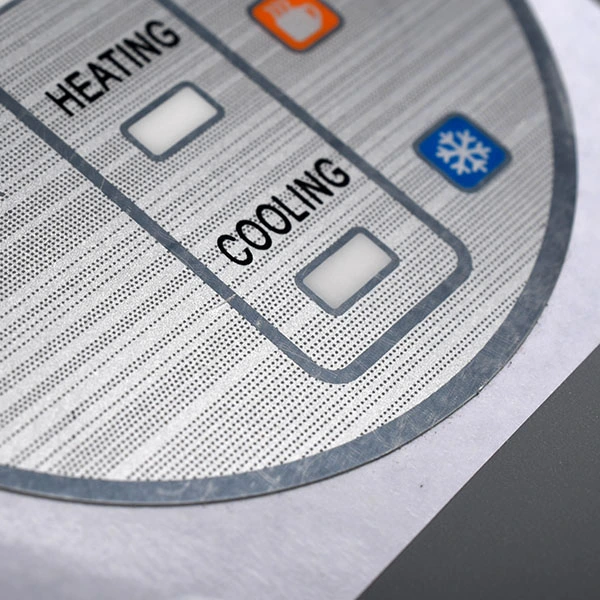 Glossy Membrane Label Matte Front Control Panel Sticker