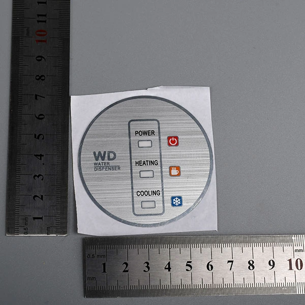 Glossy Membrane Label Matte Front Control Panel Sticker