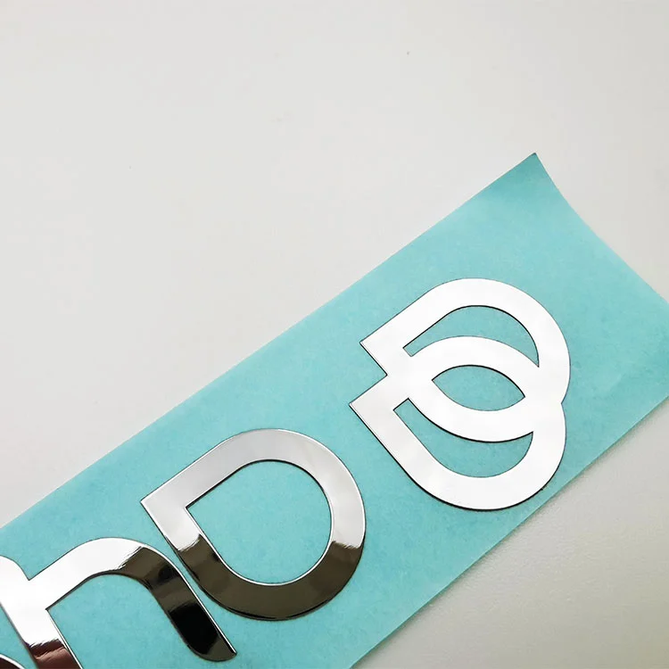 Logo Nickel Metal Sticker Label