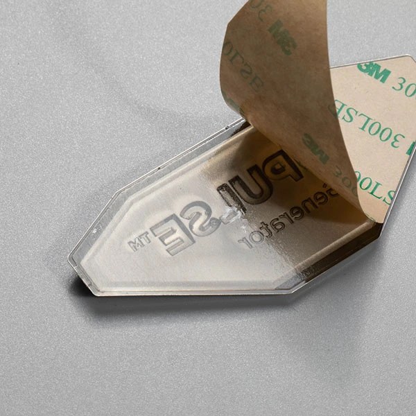 custom Logo 3d Embossed Label glossy matt Metallic Stickers China sign supplier