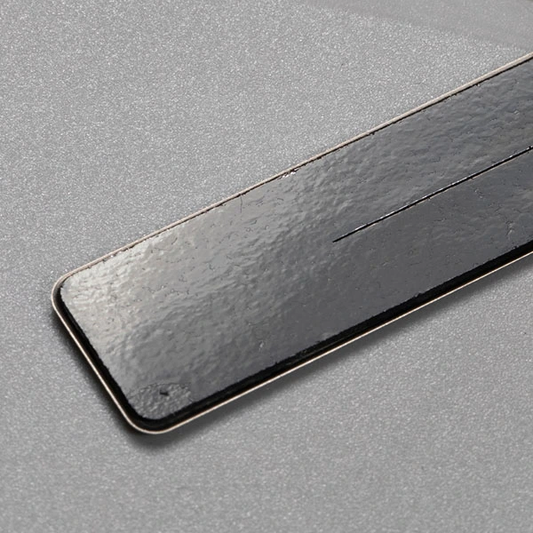 Custom High Glossy Silver Logo With Edges Embossed 3D Brushed Electroforming Nickel Metal Label for Motor