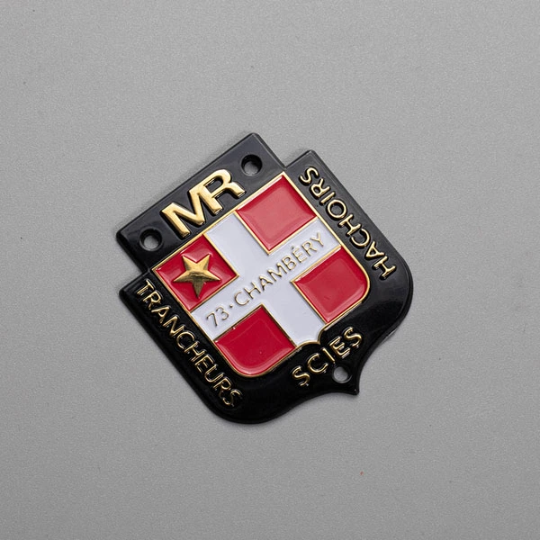 3D Nickel Metal Logo Sticker