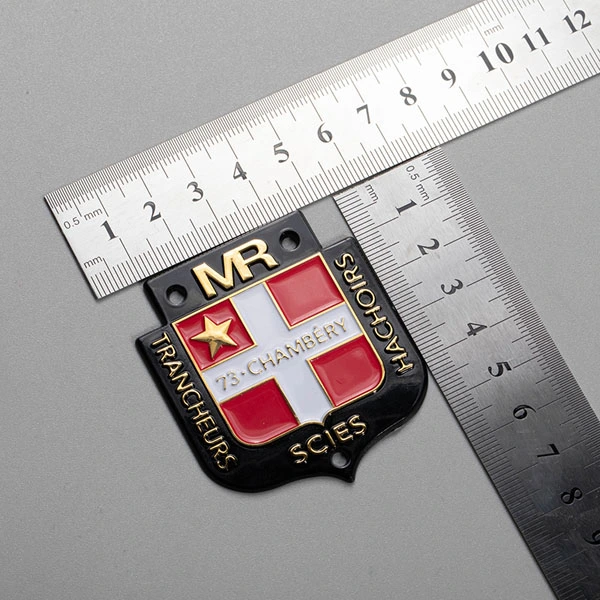 3D Nickel Metal Logo Sticker