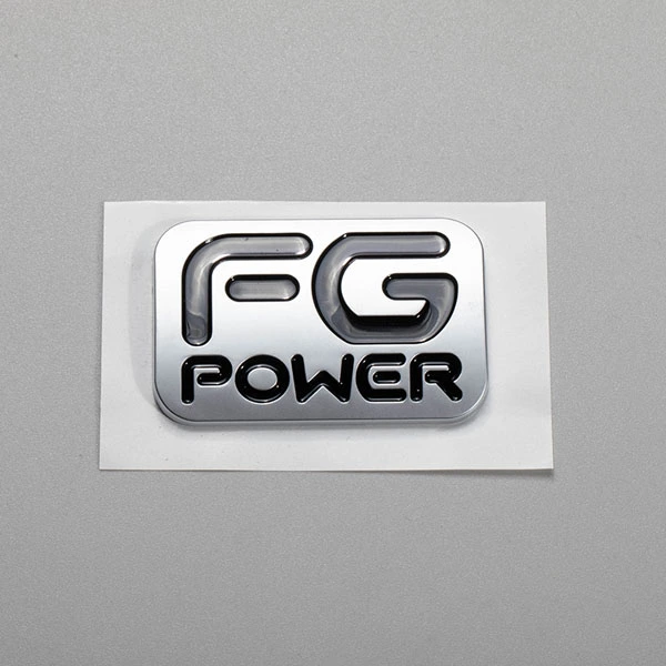 Custom Design Abs Plastic Chrome Electroplate Car Nameplate Logo Flat Letter Matte 3d Car Badge Emblem