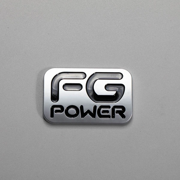 Custom Design Abs Plastic Chrome Electroplate Car Nameplate Logo Flat Letter Matte 3d Car Badge Emblem