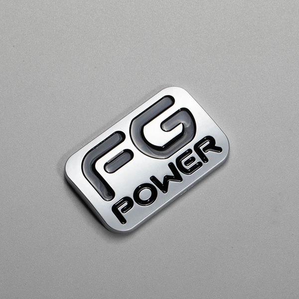 Custom Design Abs Plastic Chrome Electroplate Car Nameplate Logo Flat Letter Matte 3d Car Badge Emblem