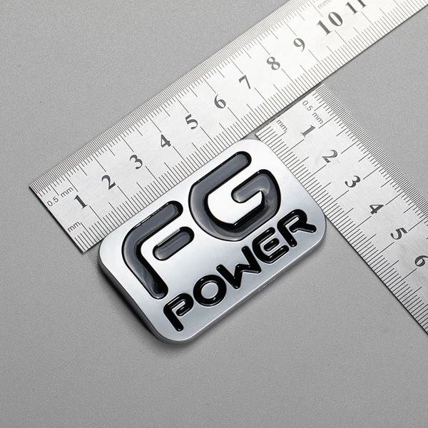 Custom Design Abs Plastic Chrome Electroplate Car Nameplate Logo Flat Letter Matte 3d Car Badge Emblem