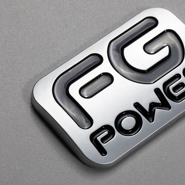 Custom Design Abs Plastic Chrome Electroplate Car Nameplate Logo Flat Letter Matte 3d Car Badge Emblem