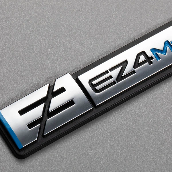 Custom Acrylic Nameplate Plastic Injection Moulding Clear Tag Electroplating ABS Chrome Labels