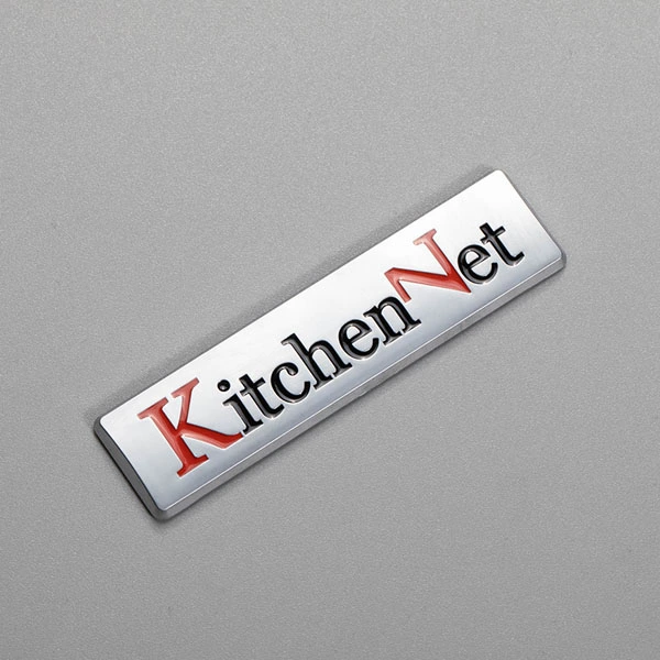 Manufacturer Custom ABS Plastic Letter Emblem Sticker Specialized refrigerator Decorative Emblems