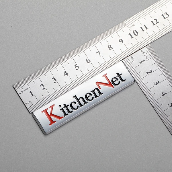 Manufacturer Custom ABS Plastic Letter Emblem Sticker Specialized refrigerator Decorative Emblems