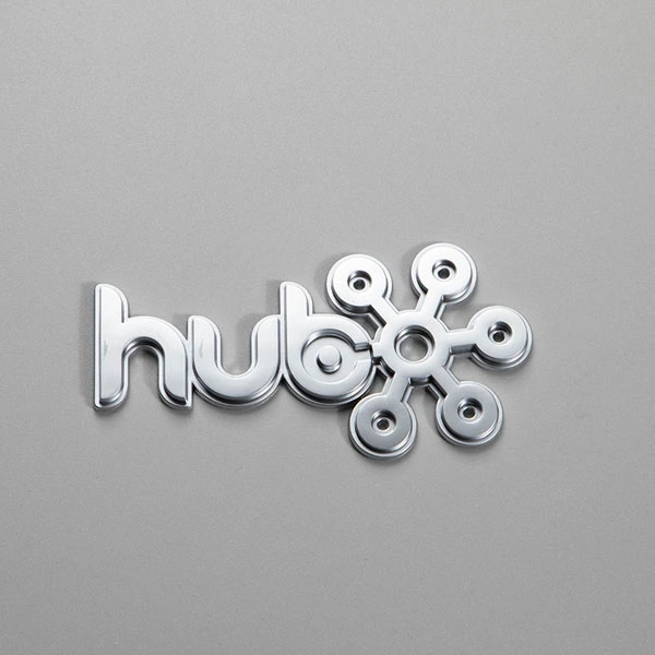 Chrome Logo ABS label