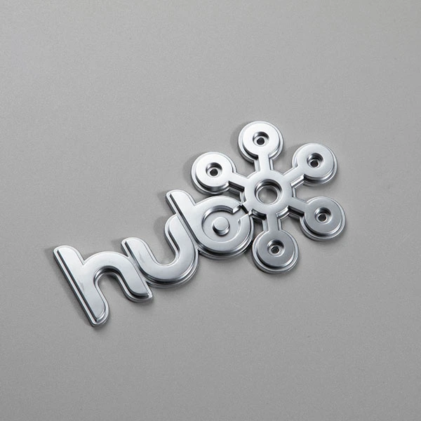 Chrome Logo ABS label