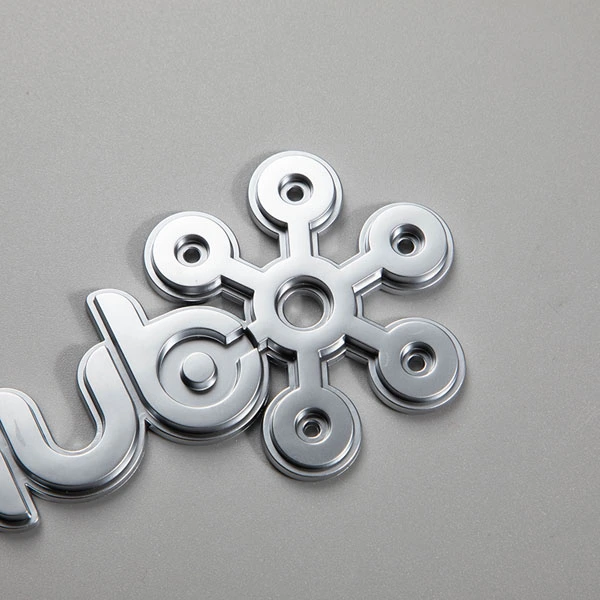 Chrome Logo ABS label