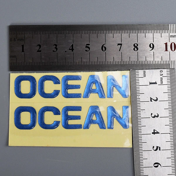 Logo Resin Epoxy Sticker