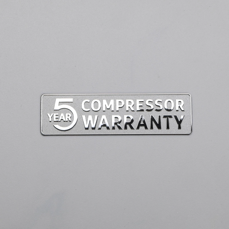 Metal Electroplating Label chrome logo with texture background