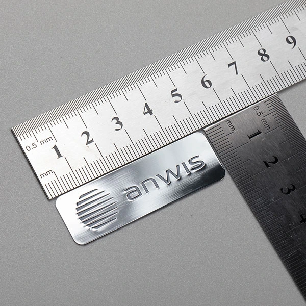 Metallic Letters Labels