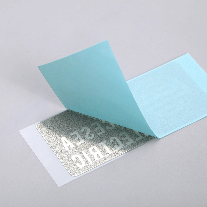 Chrome Silver Logo Sticker Nickel Label with 3M Adhesive