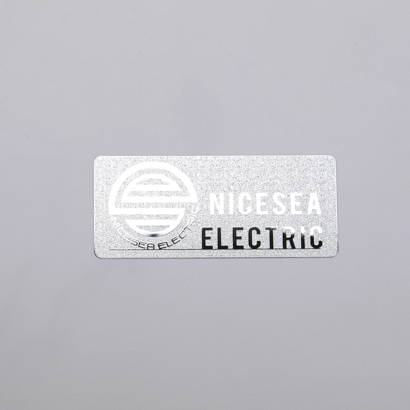 Chrome Silver Logo Sticker Nickel Label with 3M Adhesive
