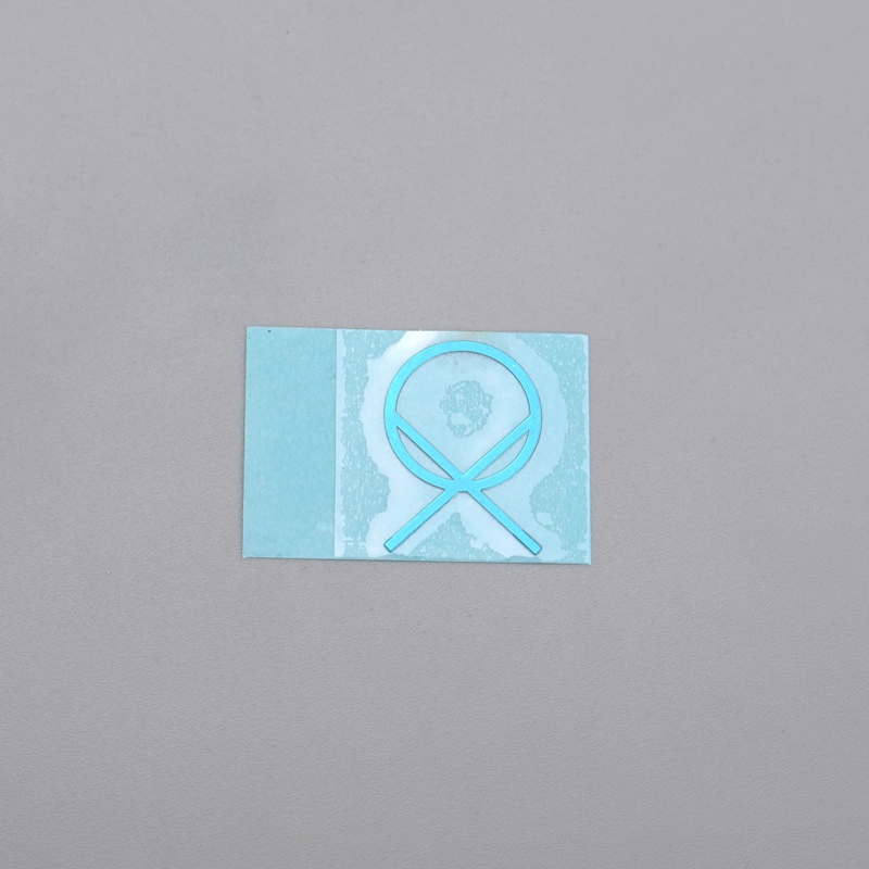 Customized Chrome Blue Color Nickel Label Sign