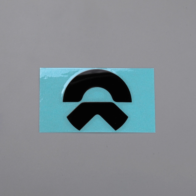 3D Nickel Sticker Chrome Black Car Emblem Logo