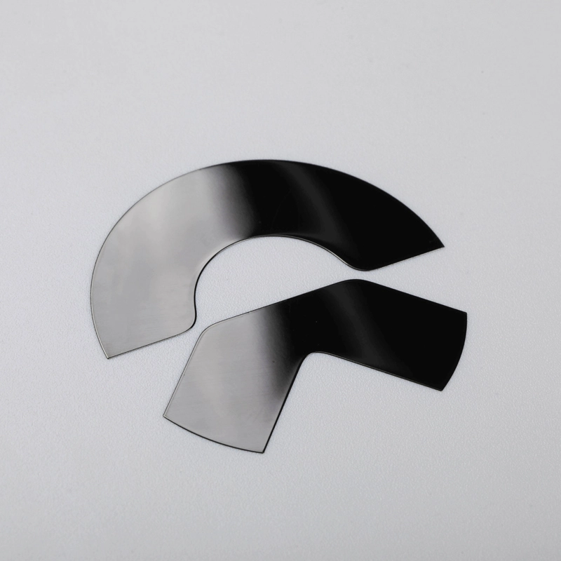 3D Nickel Sticker Chrome Black Car Emblem Logo