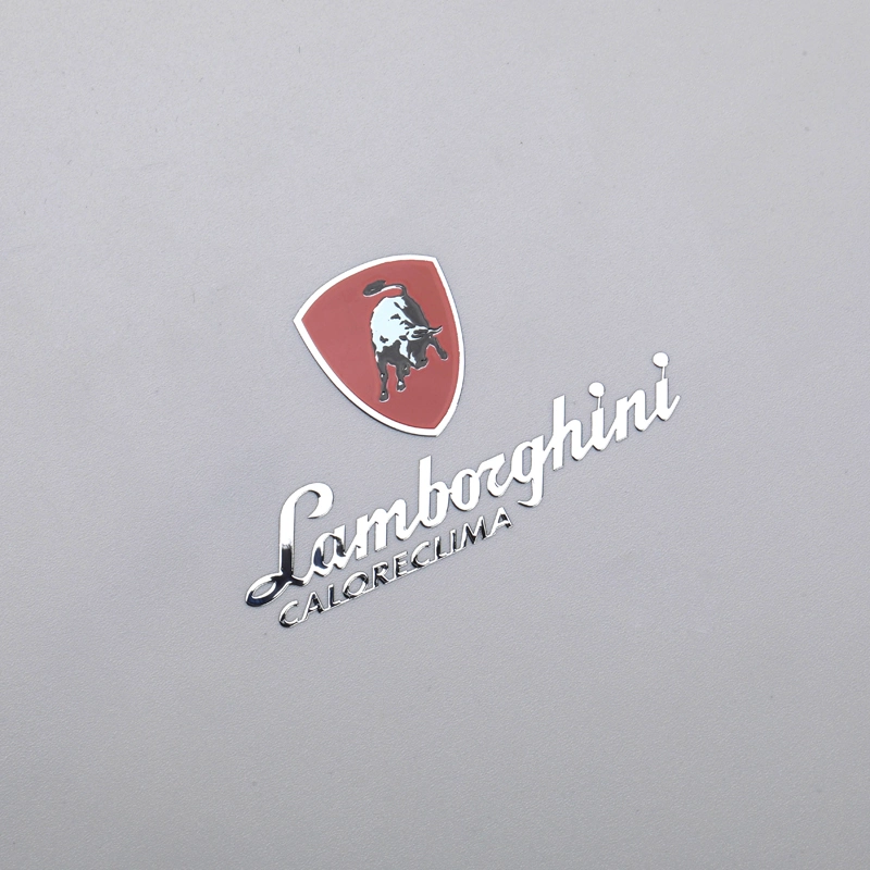 Metal Electroplating Sticker Printing Colorful Logo Label
