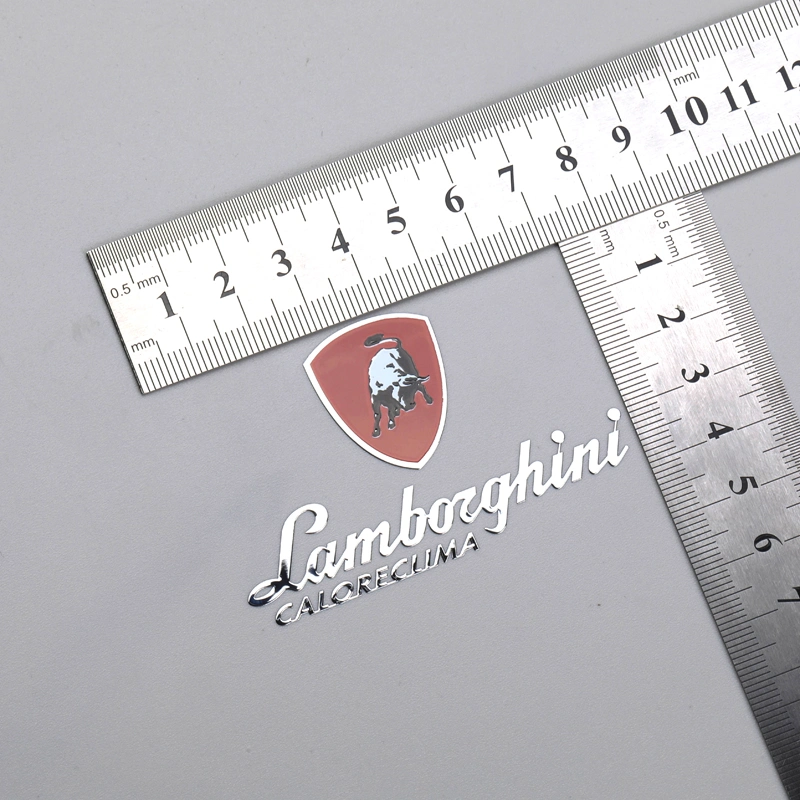 Metal Electroplating Sticker Printing Colorful Logo Label