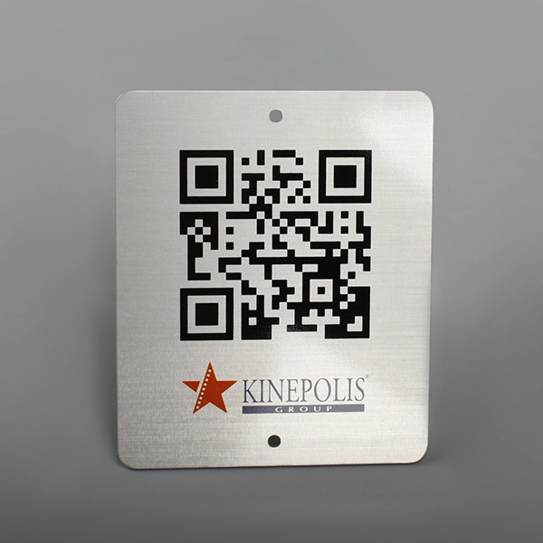 QR code aluminum label