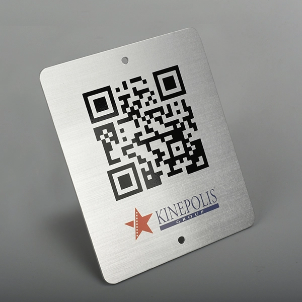 QR code aluminum label