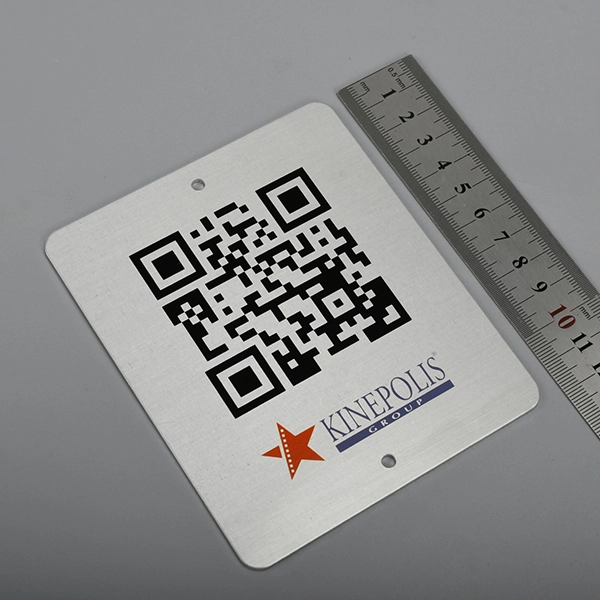 QR code aluminum label