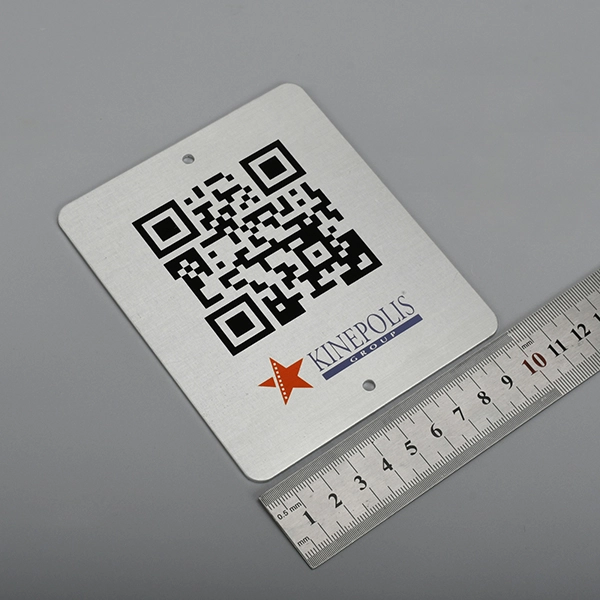 QR code aluminum label
